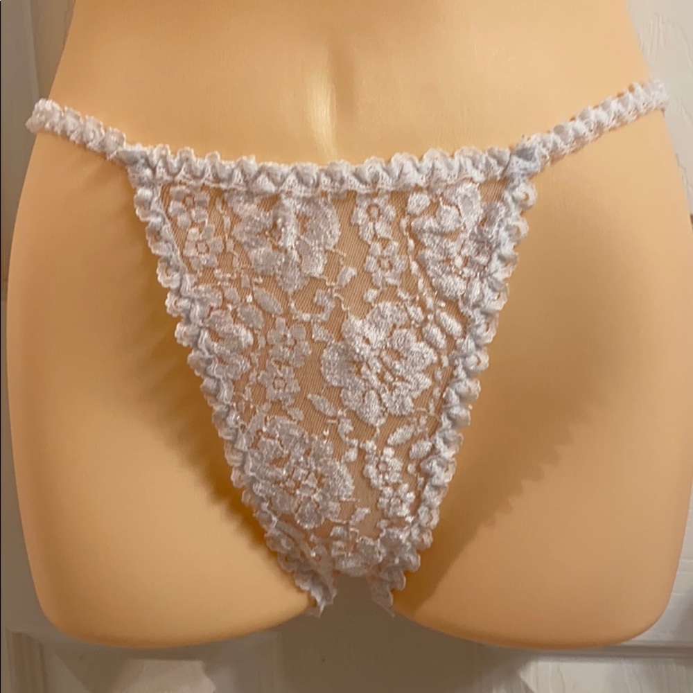 Vintage white sexy panties -see measurements pics